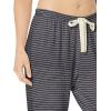 imageAmazon Essentials Womens Drawstring Pajama Jogger Lounge Pants Lightweight Terry Plus SizeNavy Stripe
