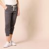 imageAmazon Essentials Womens Fleece Capri Jogger Sweatpants with Drawstring Pull OnCharcoal Heather
