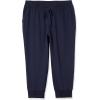 imageAmazon Essentials Womens Fleece Capri Jogger Sweatpants with Drawstring Pull OnNavy Heather