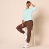imageAmazon Essentials Womens Fleece Crewneck Long Sleeve Pullover Sweatshirt Available in Plus SizeAqua Blue