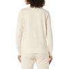 imageAmazon Essentials Womens Fleece Crewneck Long Sleeve Pullover Sweatshirt Available in Plus SizeBeige Zebra Stripe Print