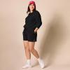imageAmazon Essentials Womens Fleece Crewneck Long Sleeve Pullover Sweatshirt Available in Plus SizeBlack