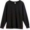 imageAmazon Essentials Womens Fleece Crewneck Long Sleeve Pullover Sweatshirt Available in Plus SizeBlack Heather