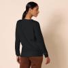 imageAmazon Essentials Womens Fleece Crewneck Long Sleeve Pullover Sweatshirt Available in Plus SizeBlack Heather