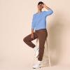 imageAmazon Essentials Womens Fleece Crewneck Long Sleeve Pullover Sweatshirt Available in Plus SizeBlue