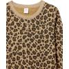 imageAmazon Essentials Womens Fleece Crewneck Long Sleeve Pullover Sweatshirt Available in Plus SizeCamel Leopard Print