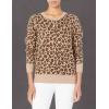 imageAmazon Essentials Womens Fleece Crewneck Long Sleeve Pullover Sweatshirt Available in Plus SizeCamel Leopard Print