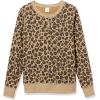 imageAmazon Essentials Womens Fleece Crewneck Long Sleeve Pullover Sweatshirt Available in Plus SizeCamel Leopard Print