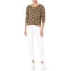 imageAmazon Essentials Womens Fleece Crewneck Long Sleeve Pullover Sweatshirt Available in Plus SizeCamel Leopard Print