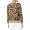 imageAmazon Essentials Womens Fleece Crewneck Long Sleeve Pullover Sweatshirt Available in Plus SizeCamel Leopard Print