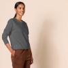 imageAmazon Essentials Womens Fleece Crewneck Long Sleeve Pullover Sweatshirt Available in Plus SizeCharcoal Heather