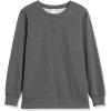 imageAmazon Essentials Womens Fleece Crewneck Long Sleeve Pullover Sweatshirt Available in Plus SizeCharcoal Heather