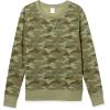 imageAmazon Essentials Womens Fleece Crewneck Long Sleeve Pullover Sweatshirt Available in Plus SizeGreen Camo