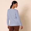 imageAmazon Essentials Womens Fleece Crewneck Long Sleeve Pullover Sweatshirt Available in Plus SizeIndigo Blue Heather