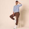 imageAmazon Essentials Womens Fleece Crewneck Long Sleeve Pullover Sweatshirt Available in Plus SizeIndigo Blue Heather
