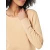 imageAmazon Essentials Womens Fleece Crewneck Long Sleeve Pullover Sweatshirt Available in Plus SizeLight Camel