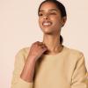 imageAmazon Essentials Womens Fleece Crewneck Long Sleeve Pullover Sweatshirt Available in Plus SizeLight Camel