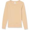 imageAmazon Essentials Womens Fleece Crewneck Long Sleeve Pullover Sweatshirt Available in Plus SizeLight Camel