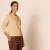 imageAmazon Essentials Womens Fleece Crewneck Long Sleeve Pullover Sweatshirt Available in Plus SizeLight Camel