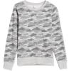 imageAmazon Essentials Womens Fleece Crewneck Long Sleeve Pullover Sweatshirt Available in Plus SizeLight Grey Camo