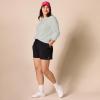 imageAmazon Essentials Womens Fleece Crewneck Long Sleeve Pullover Sweatshirt Available in Plus SizeLight Grey Heather
