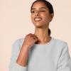 imageAmazon Essentials Womens Fleece Crewneck Long Sleeve Pullover Sweatshirt Available in Plus SizeLight Grey Heather