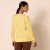 imageAmazon Essentials Womens Fleece Crewneck Long Sleeve Pullover Sweatshirt Available in Plus SizeLight Mustard Yellow