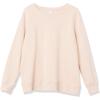imageAmazon Essentials Womens Fleece Crewneck Long Sleeve Pullover Sweatshirt Available in Plus SizeLight Pink