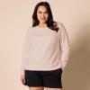 imageAmazon Essentials Womens Fleece Crewneck Long Sleeve Pullover Sweatshirt Available in Plus SizeLight Pink