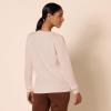 imageAmazon Essentials Womens Fleece Crewneck Long Sleeve Pullover Sweatshirt Available in Plus SizeLight Pink