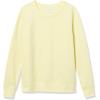 imageAmazon Essentials Womens Fleece Crewneck Long Sleeve Pullover Sweatshirt Available in Plus SizeLight Yellow