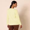 imageAmazon Essentials Womens Fleece Crewneck Long Sleeve Pullover Sweatshirt Available in Plus SizeLight Yellow