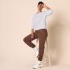 imageAmazon Essentials Womens Fleece Crewneck Long Sleeve Pullover Sweatshirt Available in Plus SizeLilac