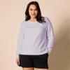 imageAmazon Essentials Womens Fleece Crewneck Long Sleeve Pullover Sweatshirt Available in Plus SizeLilac
