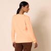 imageAmazon Essentials Womens Fleece Crewneck Long Sleeve Pullover Sweatshirt Available in Plus SizeMelon Orange