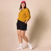 imageAmazon Essentials Womens Fleece Crewneck Long Sleeve Pullover Sweatshirt Available in Plus SizeMustard Yellow