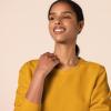 imageAmazon Essentials Womens Fleece Crewneck Long Sleeve Pullover Sweatshirt Available in Plus SizeMustard Yellow