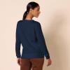imageAmazon Essentials Womens Fleece Crewneck Long Sleeve Pullover Sweatshirt Available in Plus SizeNavy