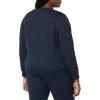 imageAmazon Essentials Womens Fleece Crewneck Long Sleeve Pullover Sweatshirt Available in Plus SizeNavy Cheetah
