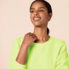 imageAmazon Essentials Womens Fleece Crewneck Long Sleeve Pullover Sweatshirt Available in Plus SizeNeon Lime Green