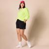 imageAmazon Essentials Womens Fleece Crewneck Long Sleeve Pullover Sweatshirt Available in Plus SizeNeon Lime Green