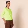 imageAmazon Essentials Womens Fleece Crewneck Long Sleeve Pullover Sweatshirt Available in Plus SizeNeon Lime Green