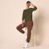 imageAmazon Essentials Womens Fleece Crewneck Long Sleeve Pullover Sweatshirt Available in Plus SizeOlive