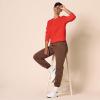 imageAmazon Essentials Womens Fleece Crewneck Long Sleeve Pullover Sweatshirt Available in Plus SizeRed