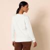 imageAmazon Essentials Womens Fleece Crewneck Long Sleeve Pullover Sweatshirt Available in Plus SizeWhite