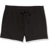 imageAmazon Essentials Womens Fleece Drawstring Sweat Shorts with PocketsBlack