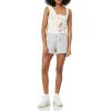 imageAmazon Essentials Womens Fleece Drawstring Sweat Shorts with PocketsLight Grey Heather