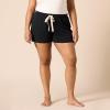 imageAmazon Essentials Womens Lightweight Breathable Lounge Terry Pajama Shorts with Elastic Waist DrawstringBlack