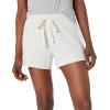 imageAmazon Essentials Womens Lightweight Breathable Lounge Terry Pajama Shorts with Elastic Waist DrawstringGrey Heather Stripe