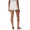imageAmazon Essentials Womens Lightweight Breathable Lounge Terry Pajama Shorts with Elastic Waist DrawstringGrey Heather Stripe
